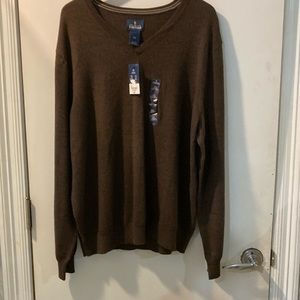 Stafford XXL sweater NWT gorgeous brown